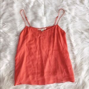 Diane Von Furstenberg - Orange / Salmon Silk Tank Top
